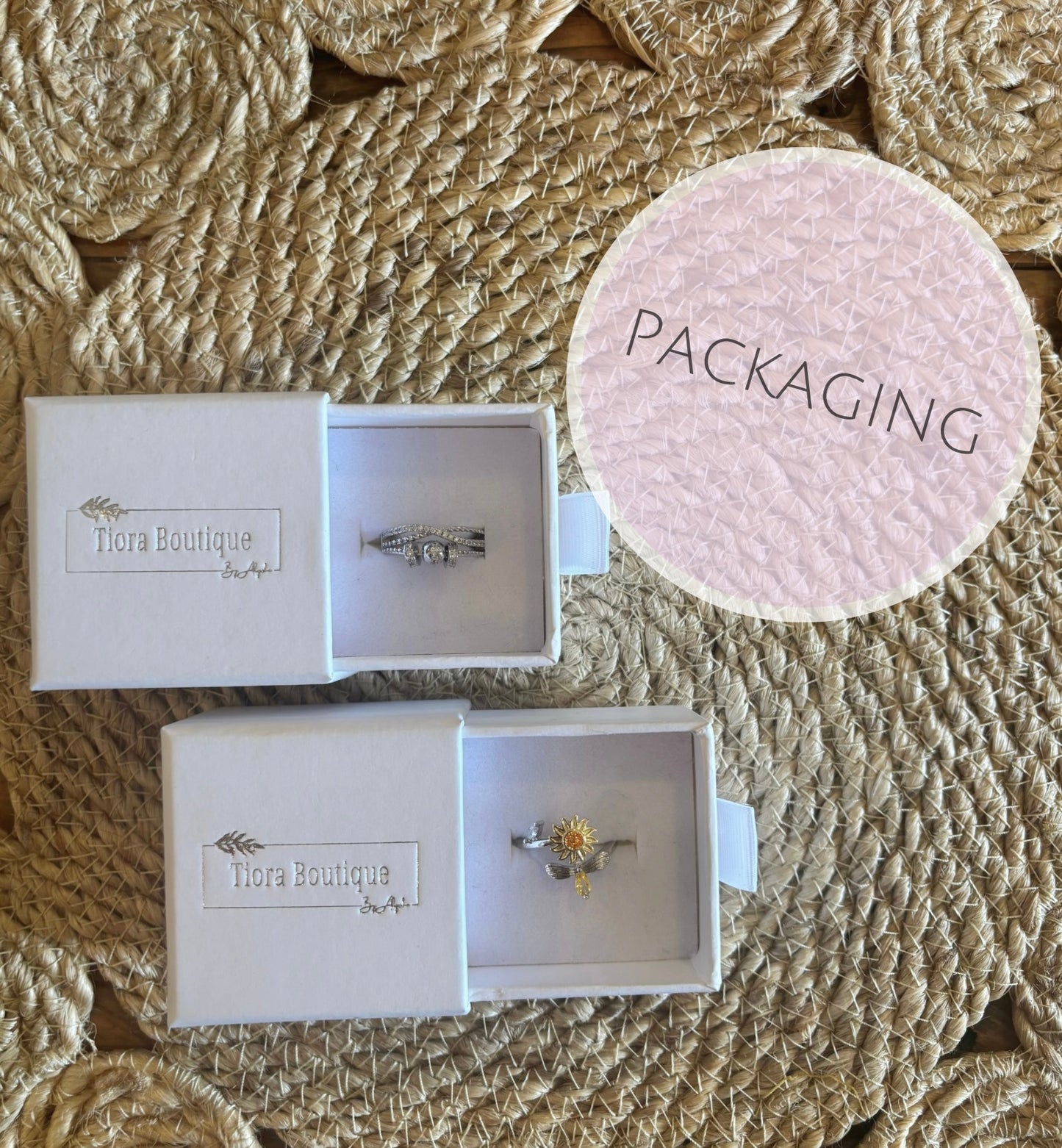 Sweet As Honey Fidget Ring in Silver
