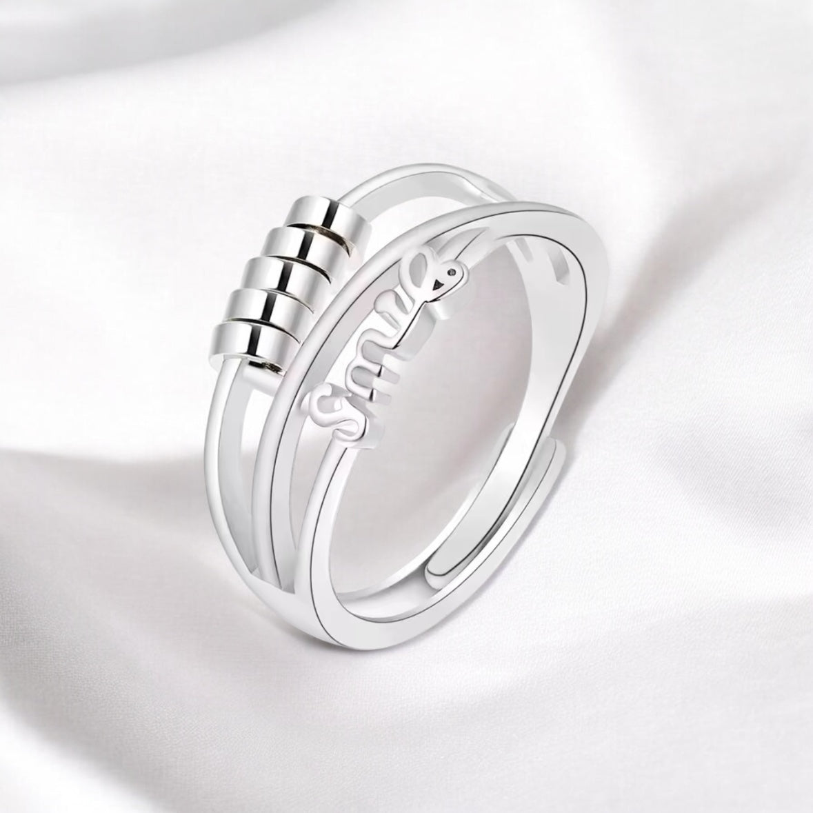 Smile To The World Fidget Ring