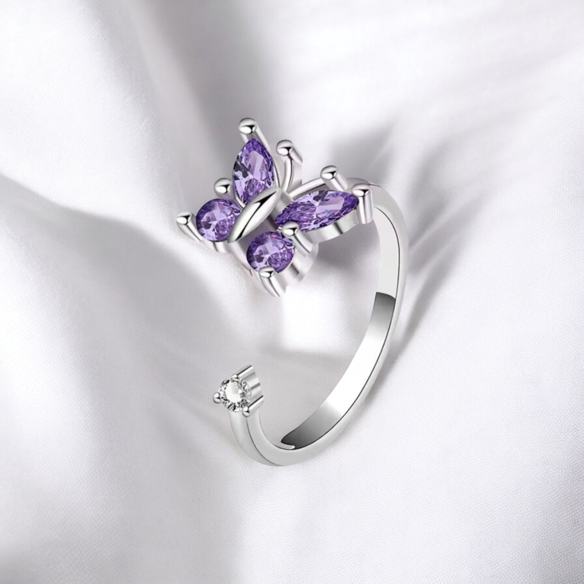 Lilac Warrior Fidget Ring