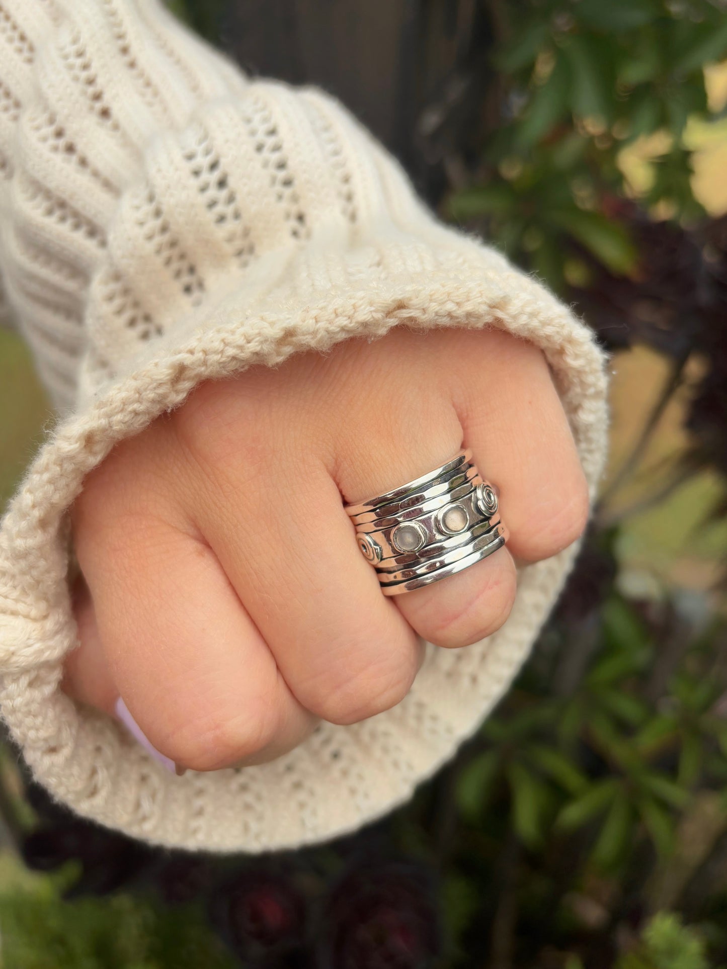Rose Quartz Spinner Ring