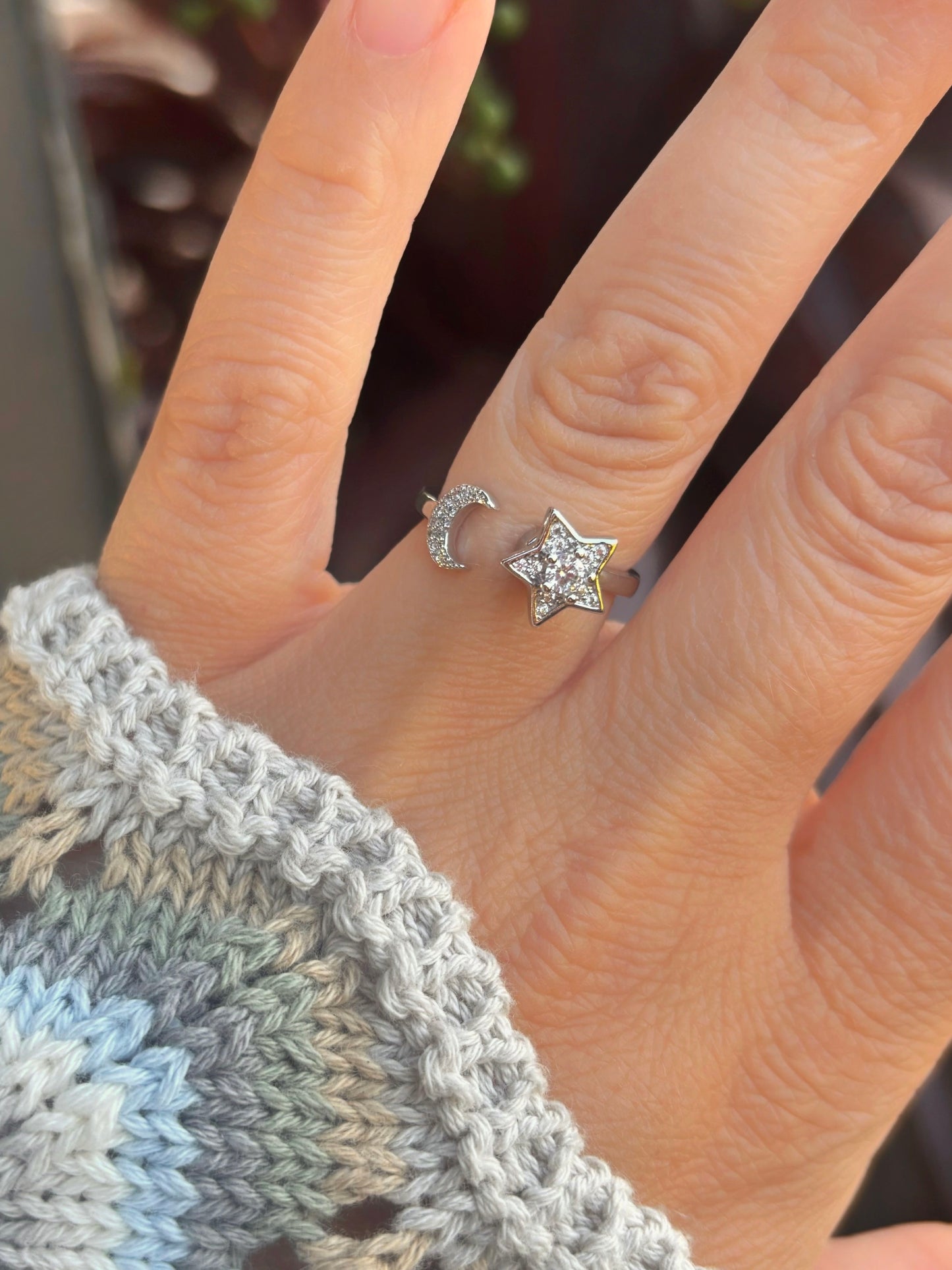 Space Dust Silver Fidget Ring