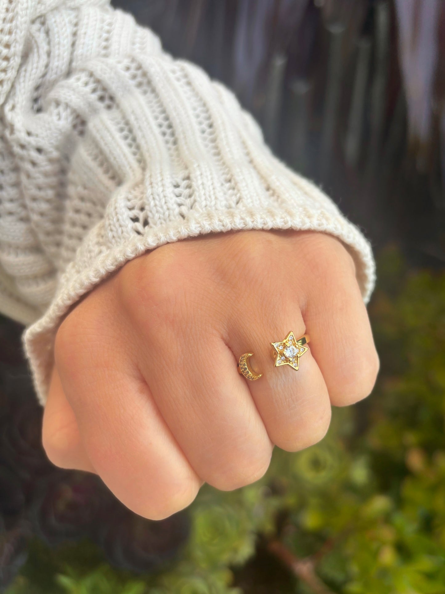 Space Dust Gold Fidget Ring