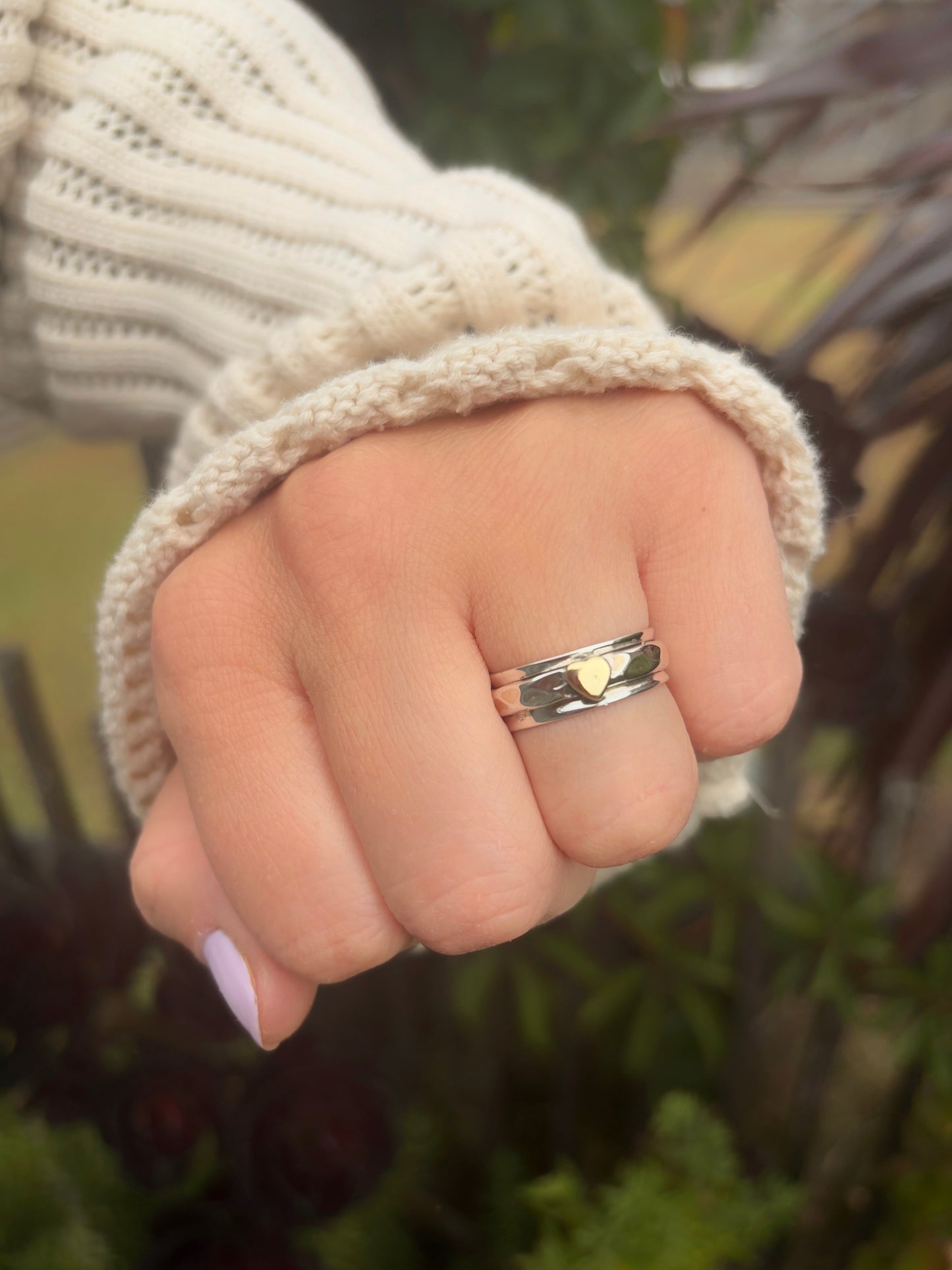 Love Is Patient Spinner Ring