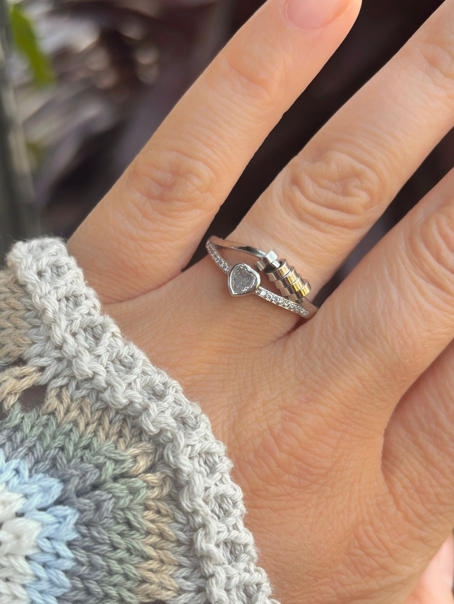 Heart Of Light Fidget Ring
