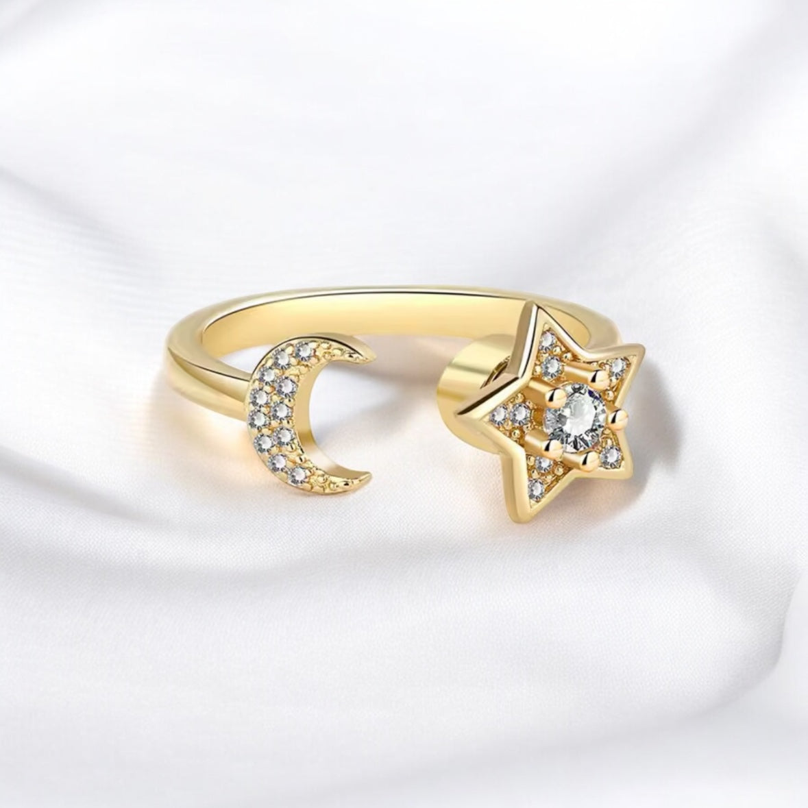 Space Dust Gold Fidget Ring
