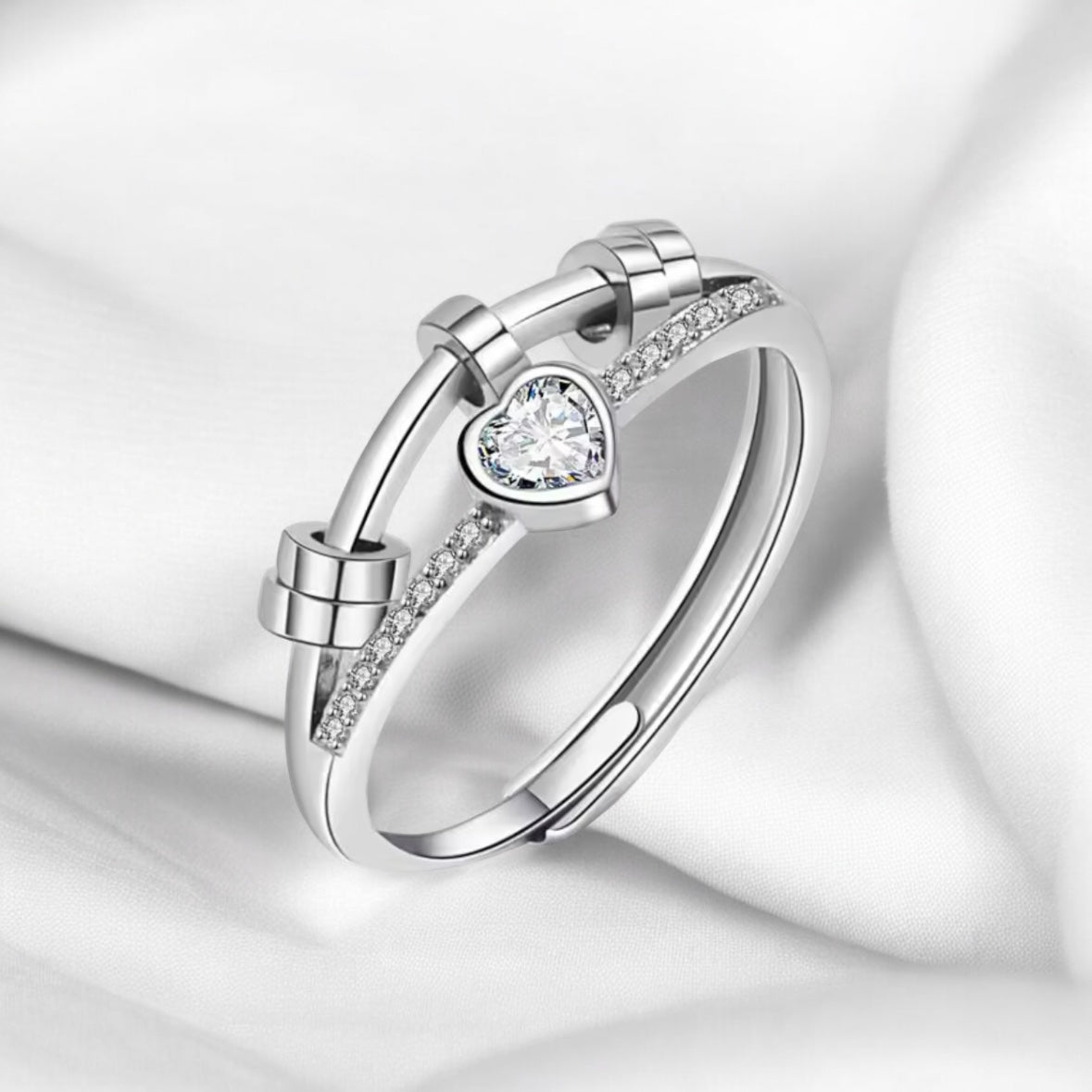 Heart Of Light Fidget Ring