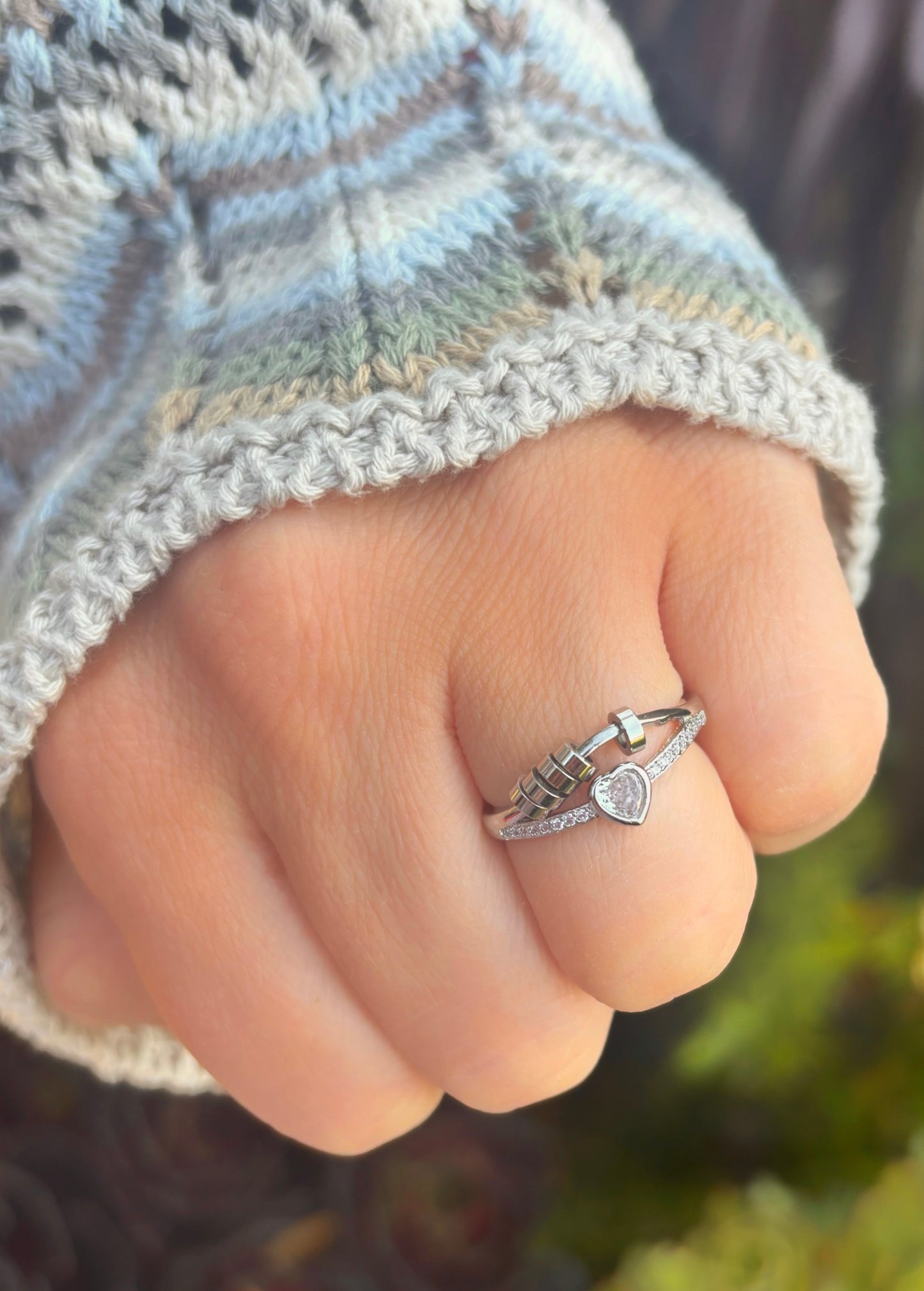 Heart Of Light Fidget Ring