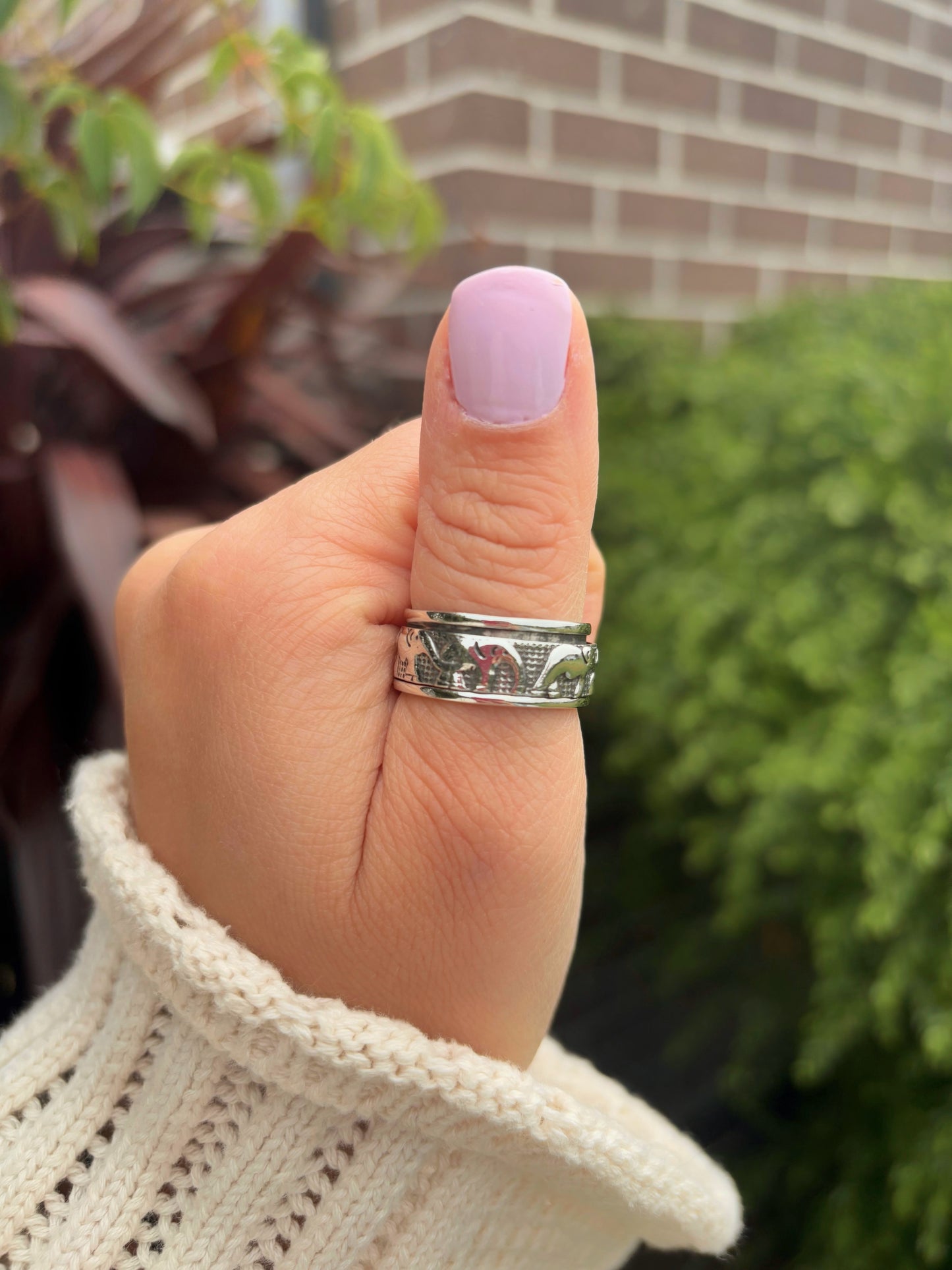 Humble Elephant Spinner Ring
