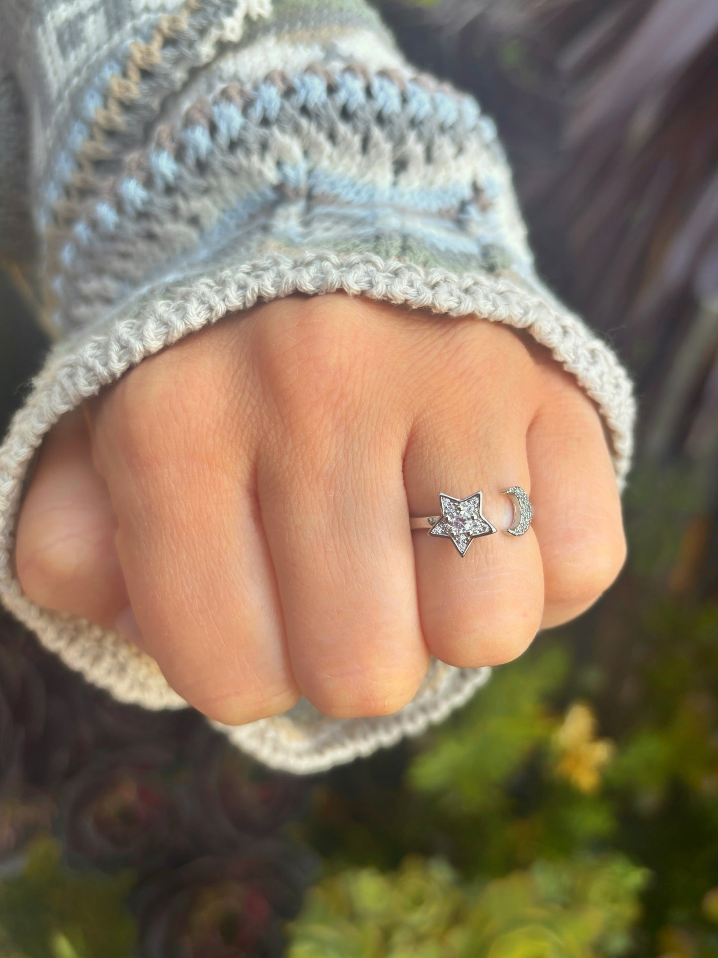 Space Dust Silver Fidget Ring