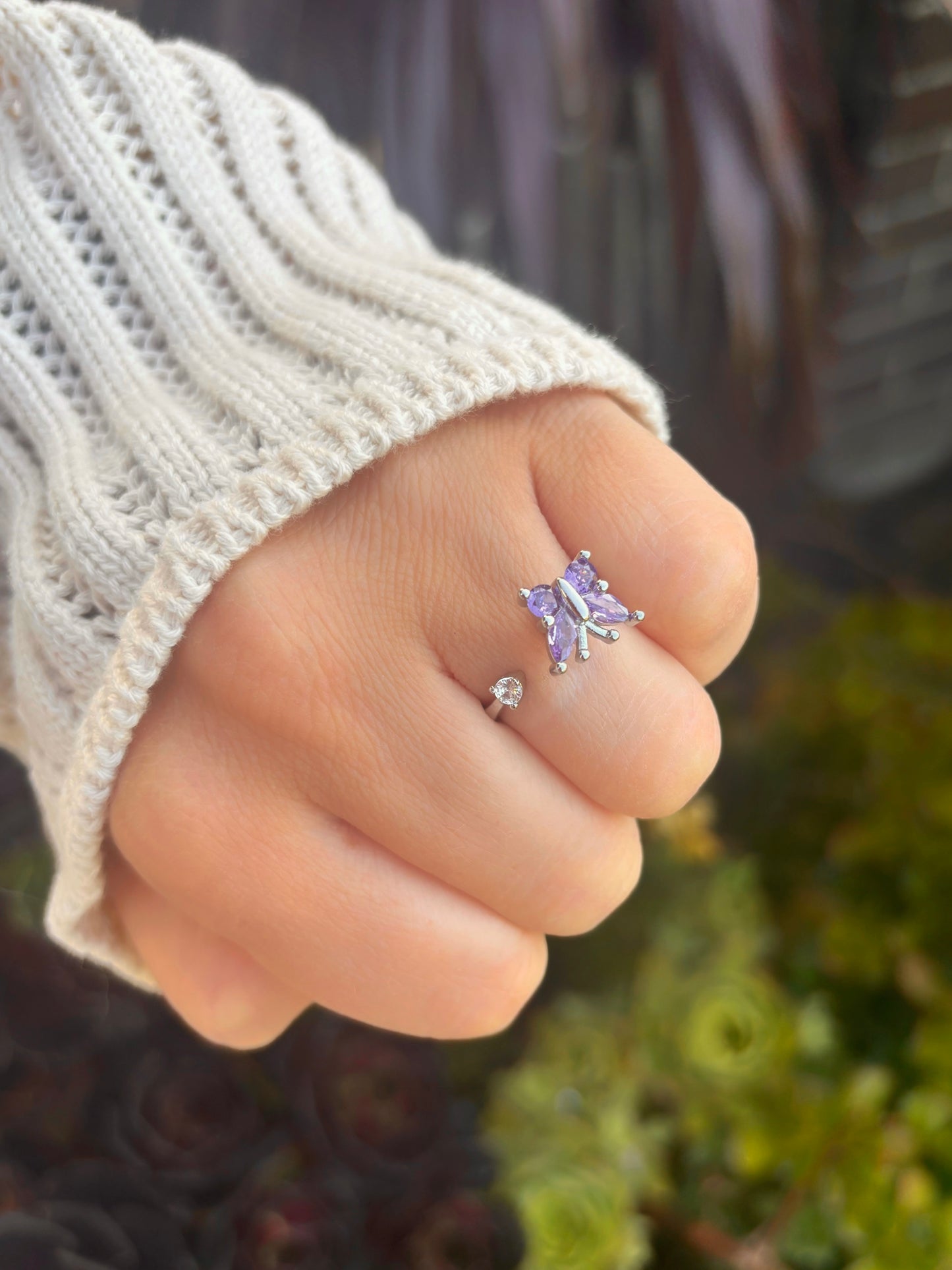 Lilac Warrior Fidget Ring