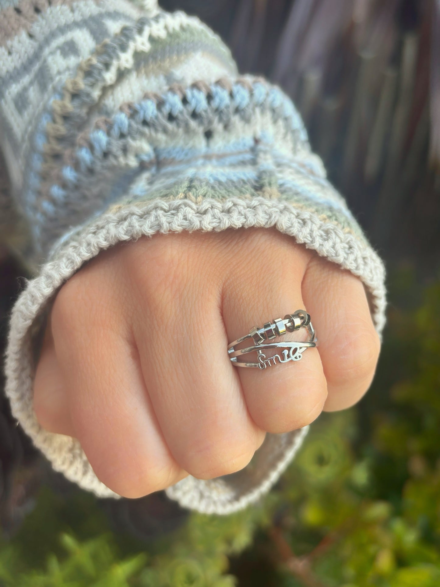 Smile To The World Fidget Ring